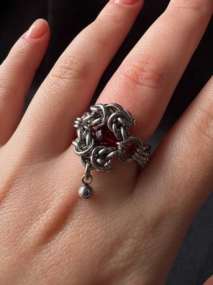 Blood-Drop Knot Ring