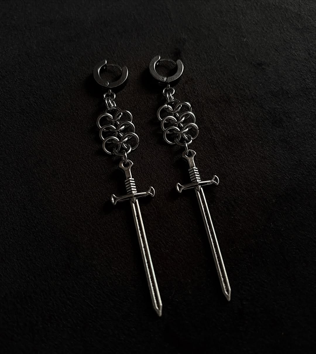 Sword earrings