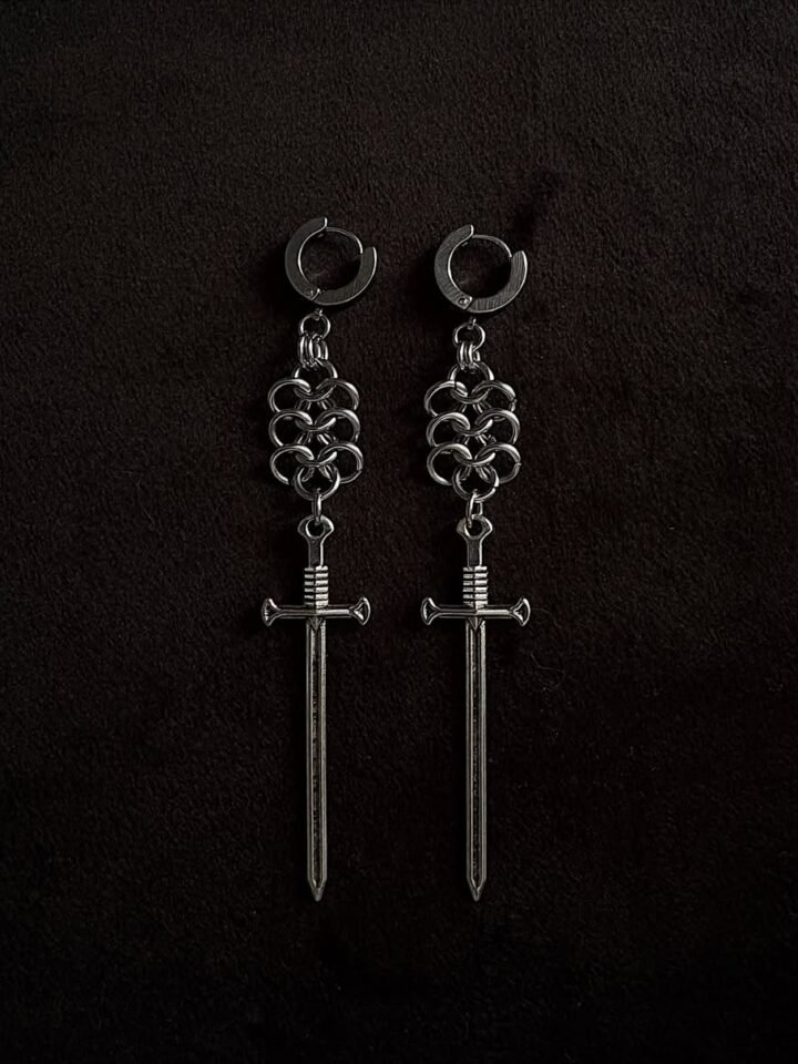 Sword earrings