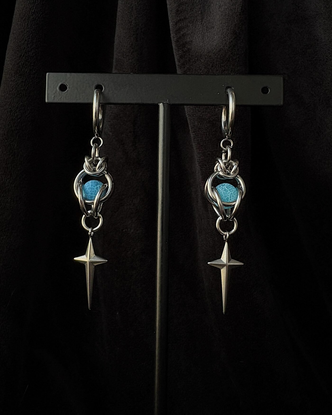 Caged Agate Earrings