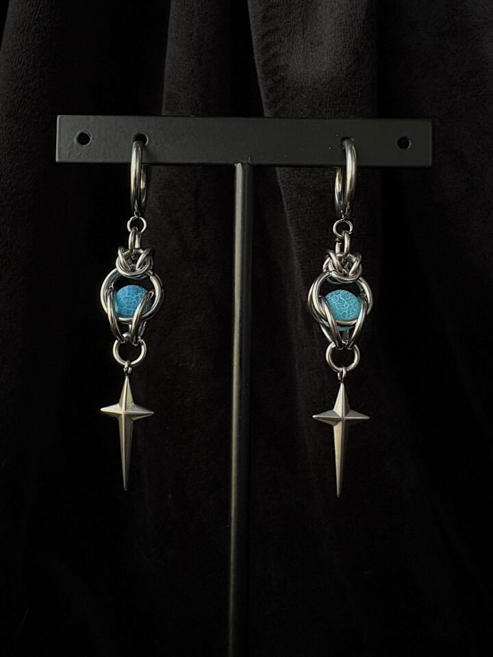 Caged Agate Earrings